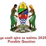 Maswali ya usaili ajira za walimu 2025 PDF – Possible question