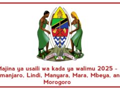 Majina ya usaili wa kada ya walimu 2025 – Kilimanjaro, Lindi, Manyara, Mara, Mbeya, and Morogoro