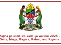 Majina ya usaili wa kada ya walimu 2025 – Geita, Iringa, Kagera, Katavi, and Kigoma