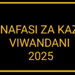 Nafasi za kazi viwandani 2025