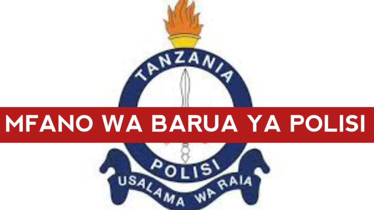 mfano wa barua ya maombi ya kazi polisi