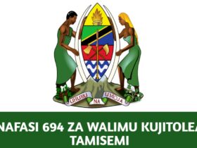 Nafasi 694 za walimu Kujitolea TAMISEMI