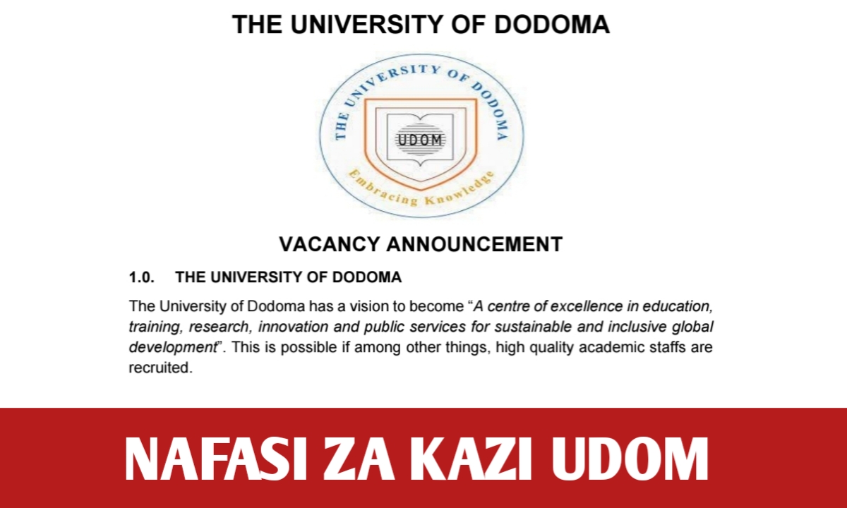 Job vacancies at UDOM