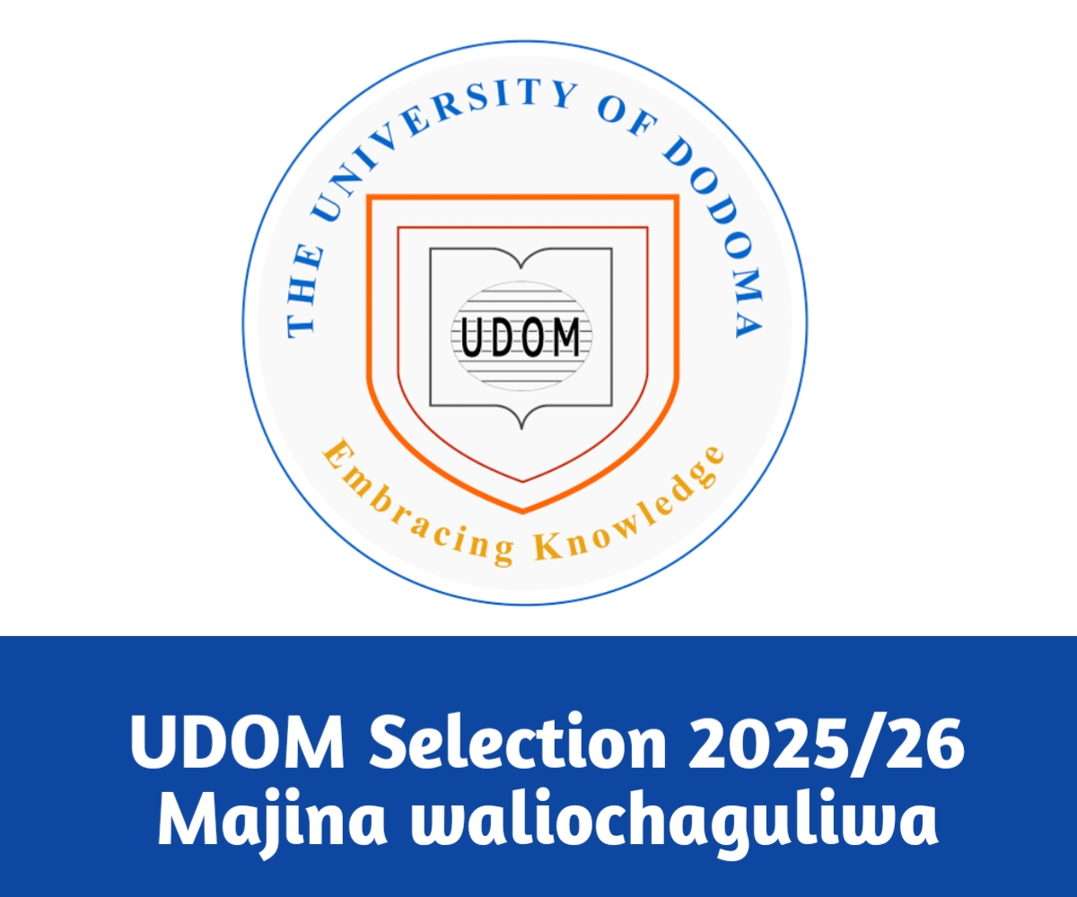 UDOM Selection 2025/26