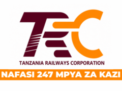 Tanzania Railways Corporation (TRC) 247x Vacancies May 2026
